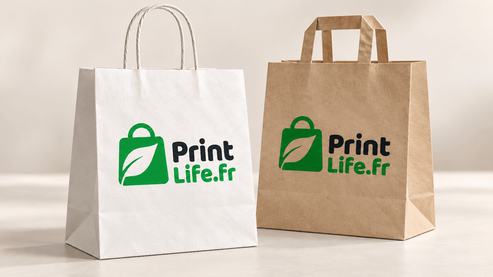 Sac Kraft personnalisé Print Life